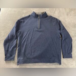 Tommy Bahama Sweater 1/4 Zip Pullover Men's XL Casual Dressy Preppy Cotton Blend